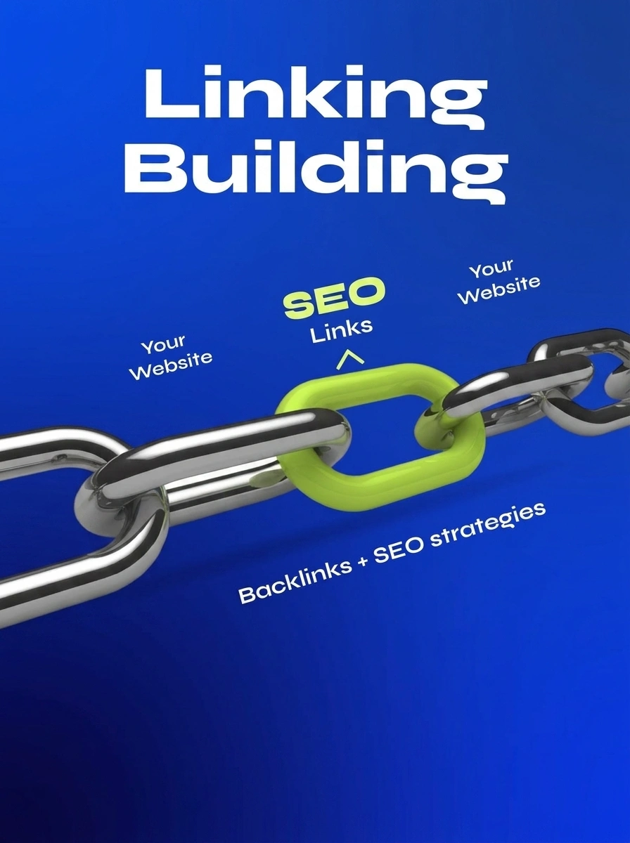 Professional link building growth chart and referring domain metrics at Outgle