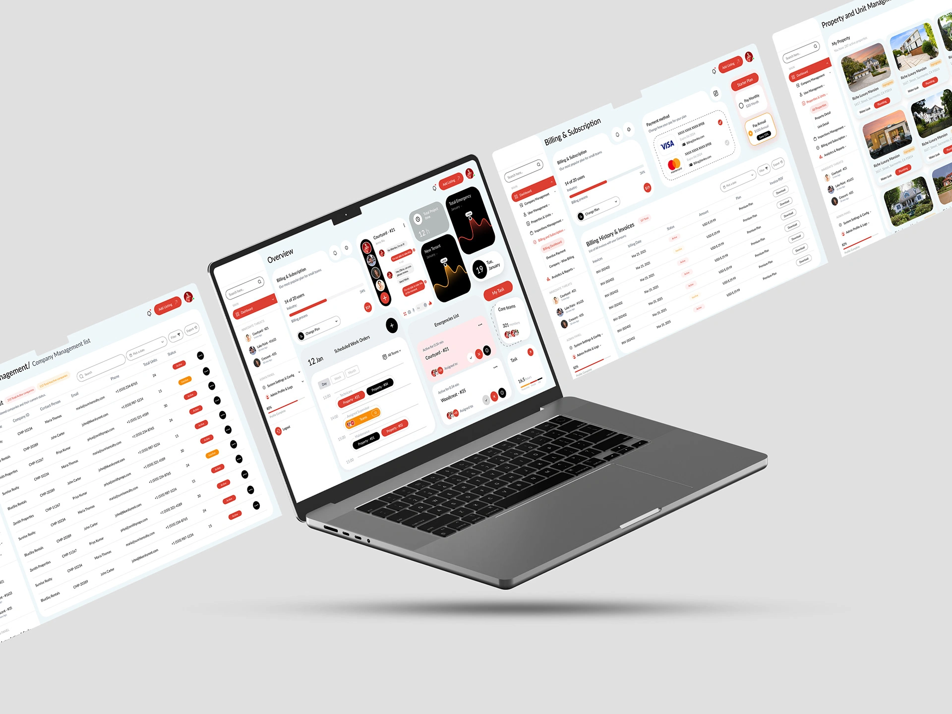 Tenley Dashboard - Main Interface Analytics Design